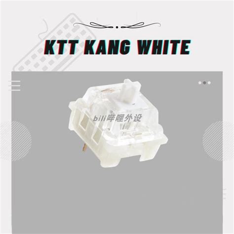 Keyboard Switch KTT Kang White V3 Switch 70pcs Linear Switch 3pin Lubed Hot Swappable For