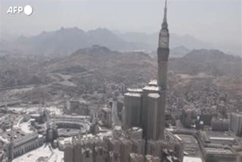 Arabia Saudita Le Immagini Aeree Della Mecca E Di Mina Nel Giorno