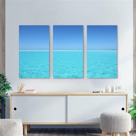 Kit Quadros Decorativos Paisagem Praia Mar Elo