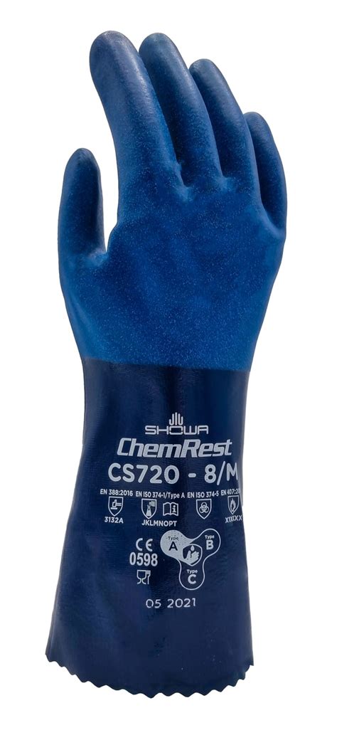 Showa Cs720 Blue Chemical Resistant Gloves Fisher Scientific