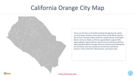 Map of Orange county California cities - OFO Maps