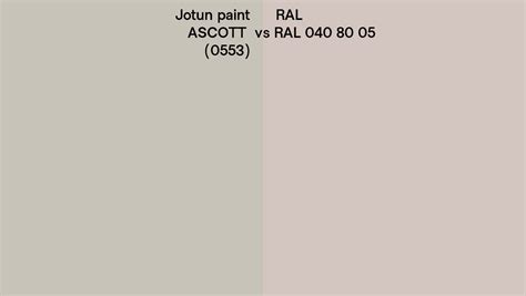 Jotun Paint ASCOTT 0553 Vs RAL RAL 040 80 05 Side By Side Comparison