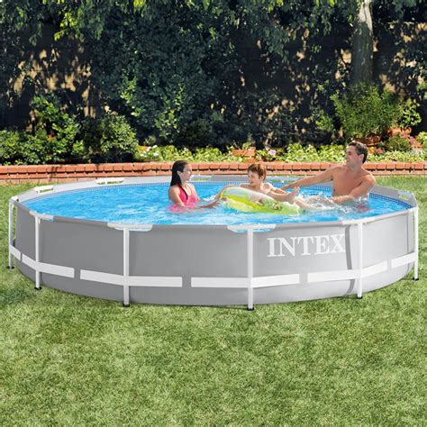 Intex 12ft X 30in Prism Frame Pool Set Intex Pools And Filtration Systems Pool Supplies