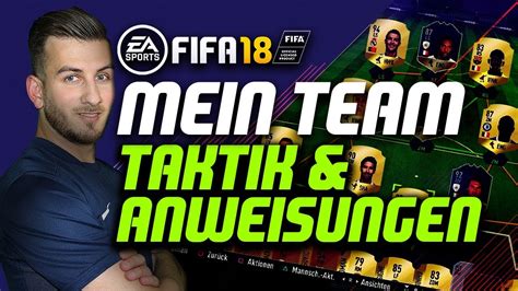 Mein Team Mit Individueller Taktik Und Anweisungen Fifa Ultimate