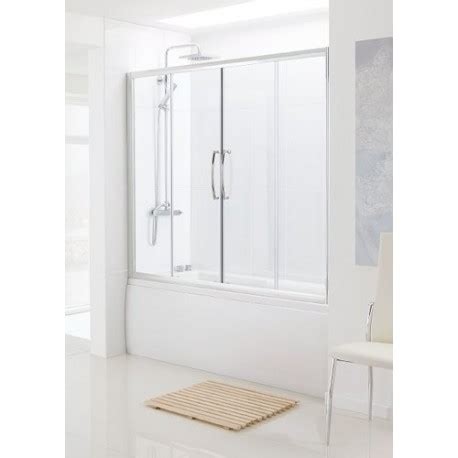 Lakes Classic Over Bath Semi Frameless Double Slider Door 1500mm X 1500mm