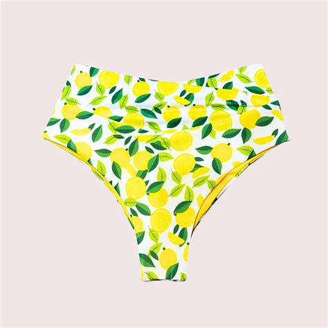 Bikini Botton Alto Lemon Print