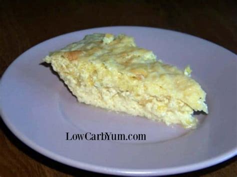 Mock Coconut Yellow Squash Pie Recipe Low Carb Yum