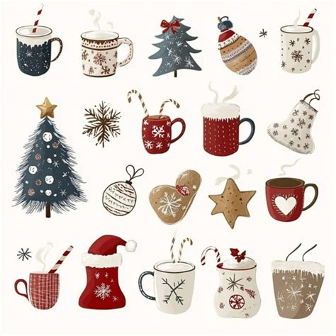 Christmas Hot Cocoa And Cookies Art Free Stock Photo Public Domain