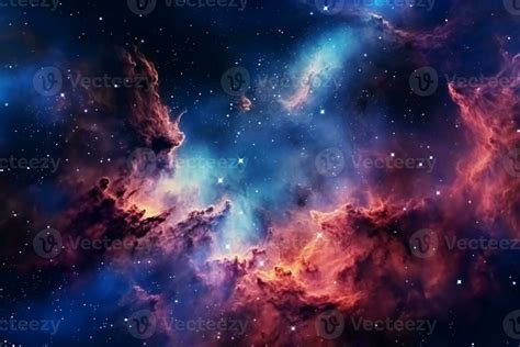 Mesmerizing abstraction of a night sky featuring stars, nebulae, and ...