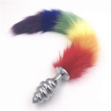 Aliexpress Buy 3 Size Big Anal Plug Fox Tail Stainless Steel Butt Plug Cosplay Anal Sex