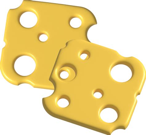 3d Rendern Stück von Käse Käse Symbol Käse realistisch Essen 23235294 PNG