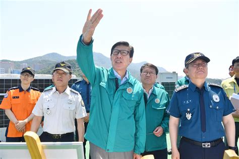 박형준 부산시장 여름철 폭염 대비 현장 점검 연합뉴스