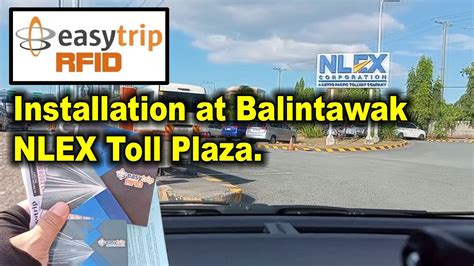 Easytrip Rfid Installation At Balintawak Nlex Toll Plaza Youtube