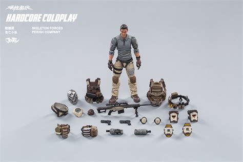 Mô hình Joy Toy Hardcore Coldplay Desert Skull Field Squad Scale Figure Set Transformer s