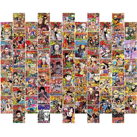 60PCS Anime Room Decor, Anime Poster, Manga Wall, Anime Magazine Covers ...