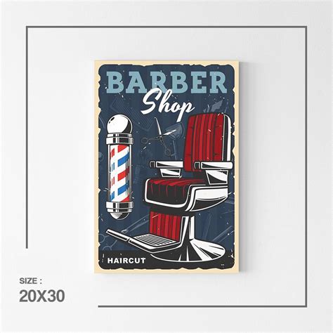 Jual Poster Kayu Barbershop Hiasan Dinding Barbershop Kata Kata