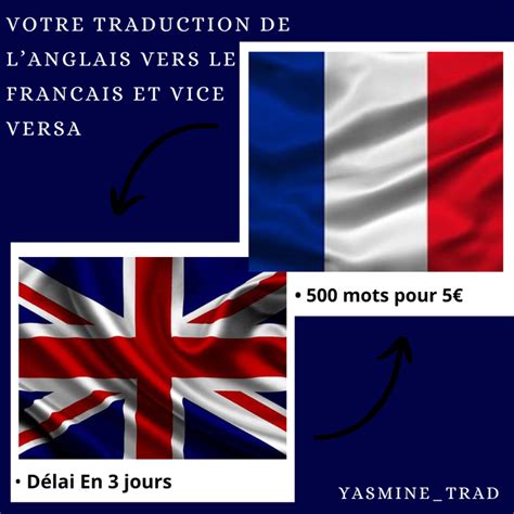 Je Vais Traduire De L Anglais Vers Le Francais Et Vice Versa Par