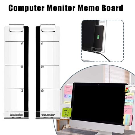 Computer Monitor Memo Board Monitor Sticky Note Holder Acrylic Message