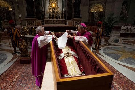 Pope Francis Leads Final Farewell To Benedict Before Thousands