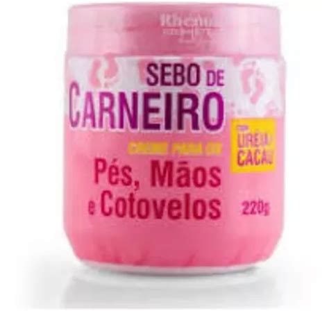 Creme Hidratante Sebo De Carneiro Ureia E Cacau 200g Rhenuks MercadoLivre