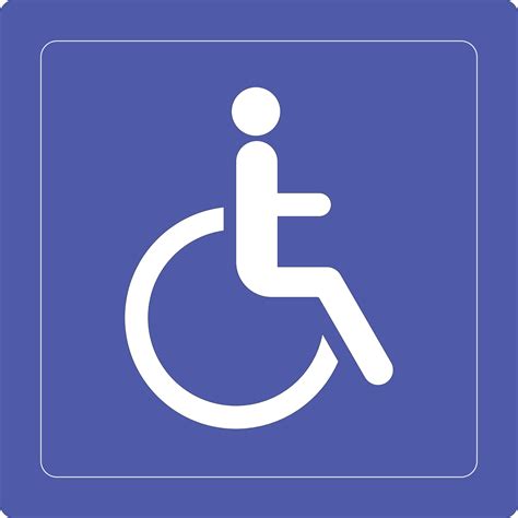 Handicap Parking Sign On White Disability Vector Art At Vecteezy