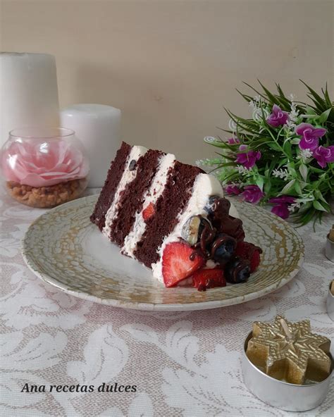 Nude Cake De Chocolate Y Frutos Del Bosque Pastel Desnudo Ana Recetas Dulces