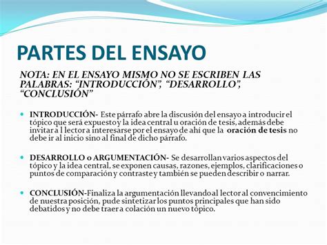 Ejemplos De Ensayos Con Introduccion Desarrollo Y Conclusion Nuevo