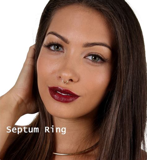 Sale Septum Ring Gold Septum Nose Ring Gold Septum Ring Etsy