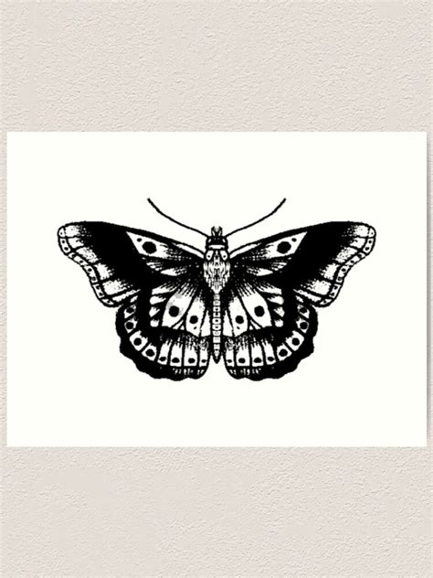 Harry Styles Butterfly Tattoo Art Print By Madelineblevins Redbubble