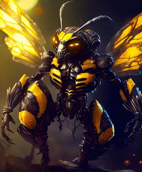 Premium Ai Image Combat Wasp