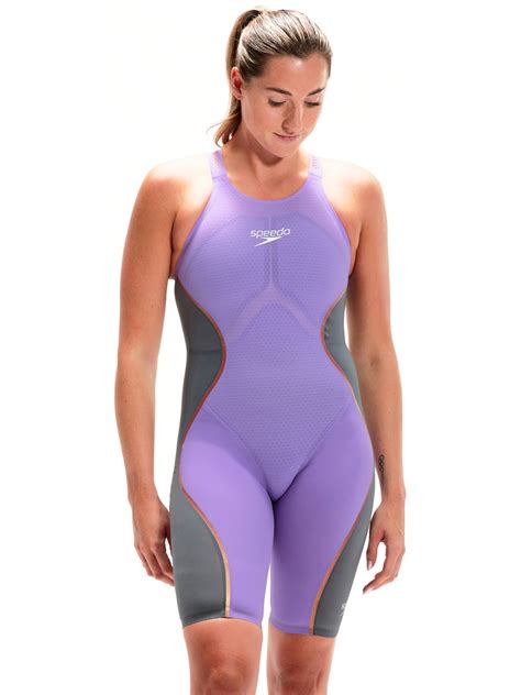 Speedo Fastskin Lzr Pure Intent Openback Kneeskin Purple Reign