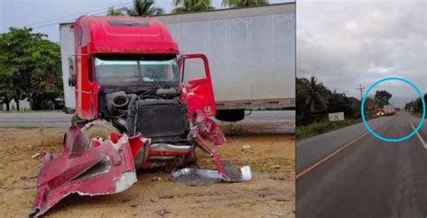 Accidente De Tr Nsito Entre Una Rastra Y Un Bus Deja Cinco Heridos En