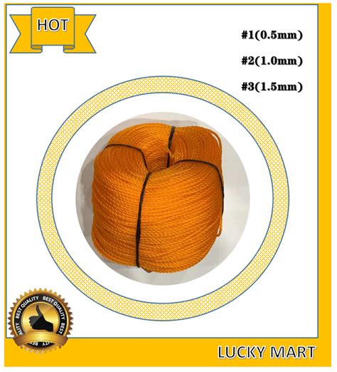 POLYETHYLENE NYLON ROPE LUBID 200 METERS 1 2 3 Lazada PH