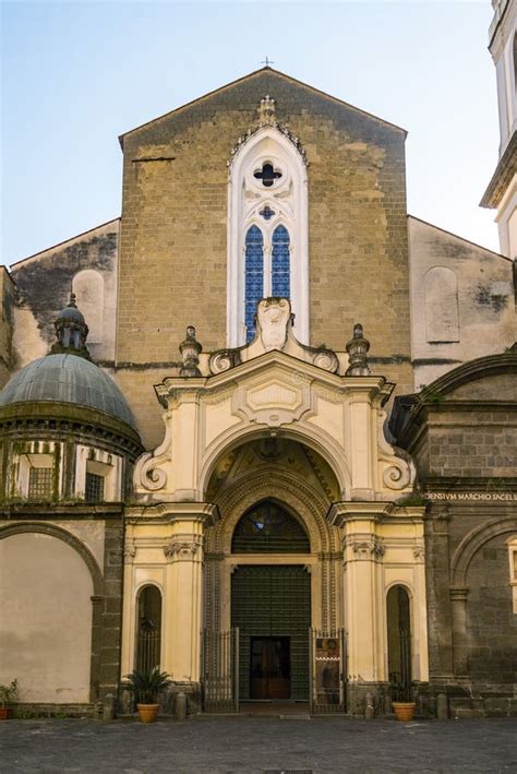 View Of Gothic Roman Catholic Church Of San Domenico Maggiore In Naples