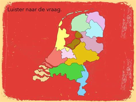 Kaart Provincies Nederland Oefenen Kaart