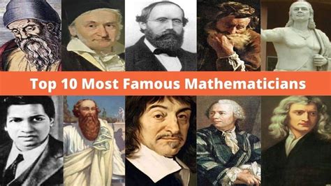 Top 10 Most Famous Mathematicians | The Greatest Mathematicians Of All Time