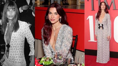 Dua Lipa Wore A Transparent Chanel Dress With Crystal Embroidery