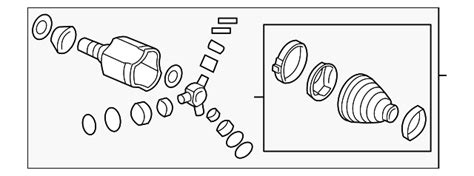 Chevrolet Front Driver Side Wheel Half Shaft Constant