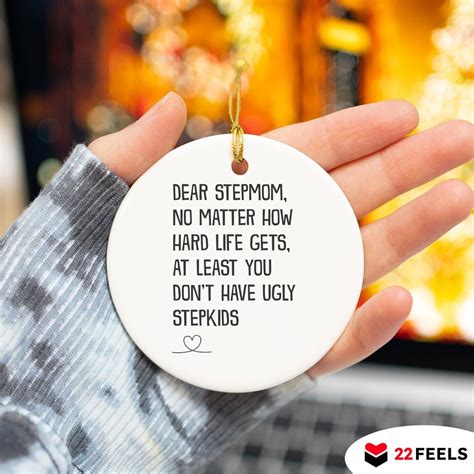 Stepmom T Christmas Ornament Bonus Mom Xmas Stepmother Tree