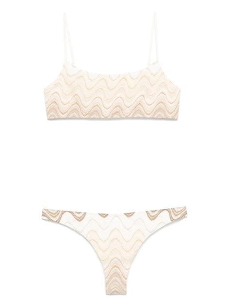 MC Saint Barth Naomi Bikini Brown FARFETCH BG