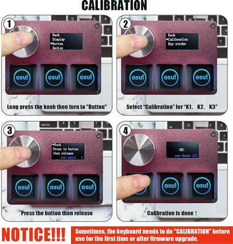 BTXETUEL SayoDevice O3C OSU Keyboard Rapid Trigger Hall Switches