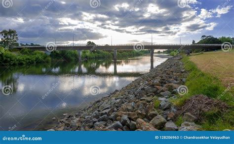 Bridge Spanning the River Manawatu in Palmerston North Stock Image ...