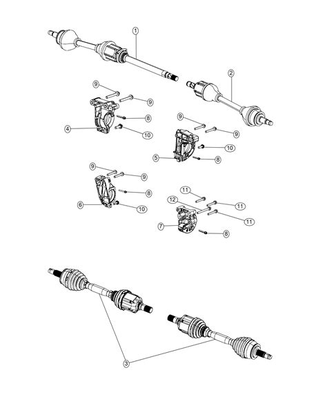 Jeep Compass Shaft Axle Half Right Shafts Front 68287867ab Chrysler Jeep Dodge City