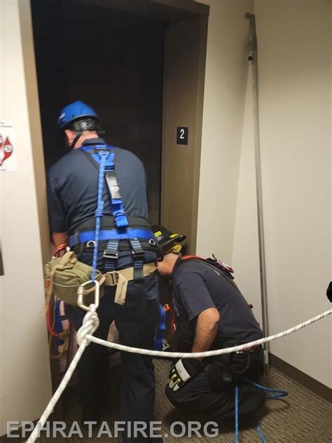 Elevator Rescue Training Ephrata Pioneer Fire Company