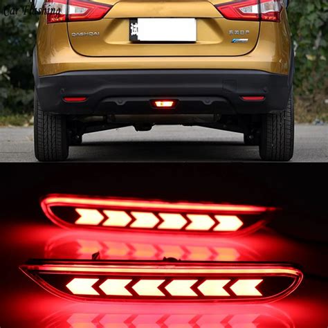 Pcs Multi Function Car Led Reflector Lamp Rear Fog Lamp Tail Rear