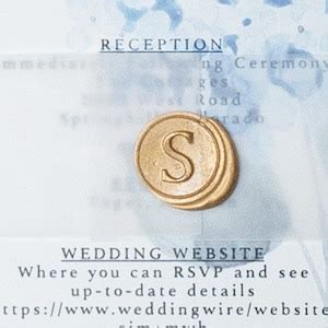 Wedding Invitation Belly Bands And Wax Seals May Purchase Either Or