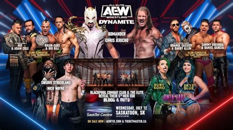 Aew Dynamite Results 71223 Mjf And Adam Cole Team Up Nick Wayne