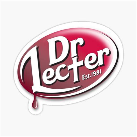 "Dr. Lecter" Sticker for Sale by Magmata | Redbubble