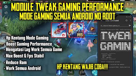 Tweak Gamingmodule Brevent Gaming Non Root Untuk Semua Android Youtube