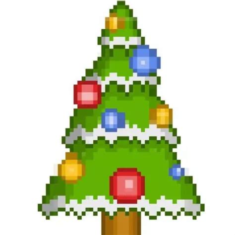 Pixel Art Sapin De No L Pixel Art